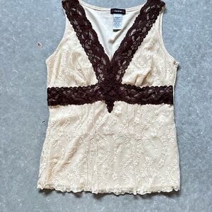 Y2K Vintage Lace tank